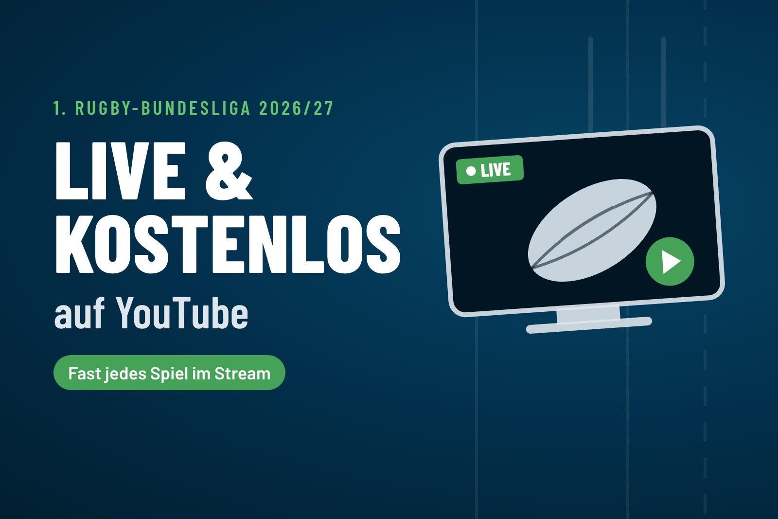 Rugby-Bundesliga live auf YouTube: So siehst du die Spiele kostenlos